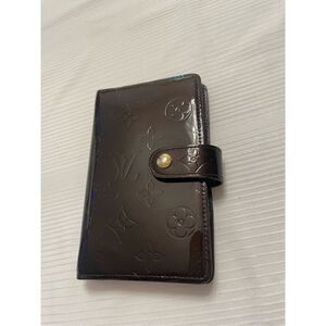 Louis Vuitton Agenda PM 6 Hole Women's Notebook Amarant Monogram Vernis